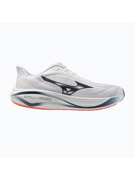 Încălțăminte de alergare pentru bărbați Mizuno Neo Cosmo 2 white/dress blues/neon flame alb