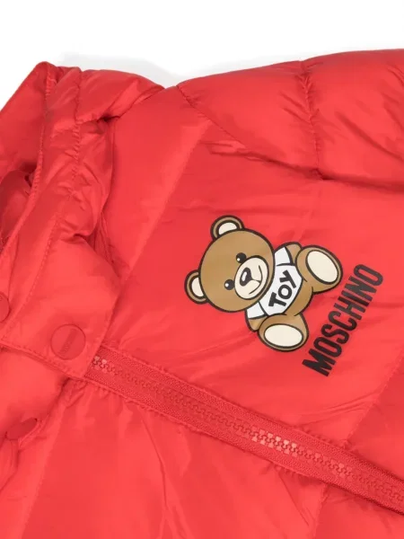 Kurtka dziecięca Moschino czerwona