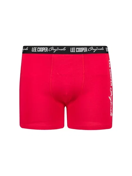 Boksarice Lee Cooper s potiskom rdeča