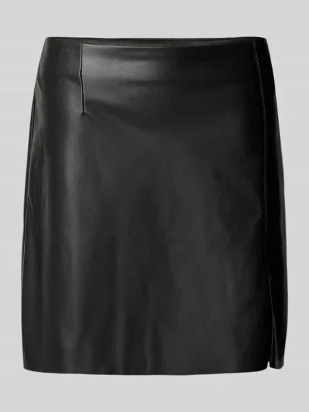 Spódnica mini z imitacji skóry model ‘NELLY’ Vero Moda czarna