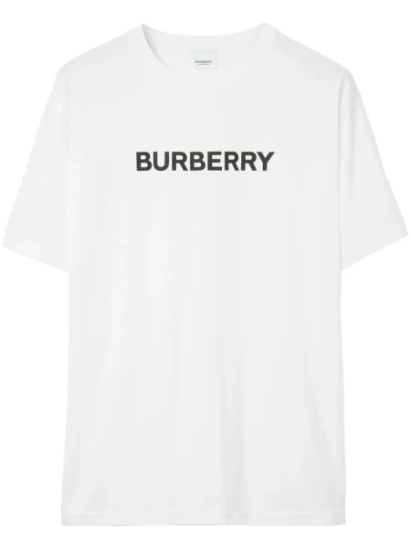 Tricou Burberry cu imagine alb