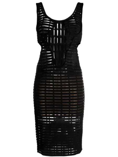 Rochie midi Genny până la genunchi de costum negru
