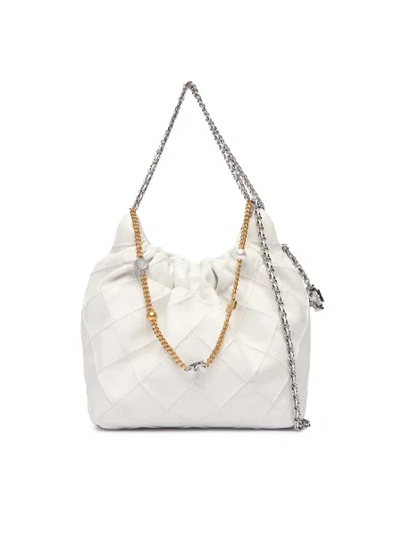 Ročna torba Tory Burch Fleming bela