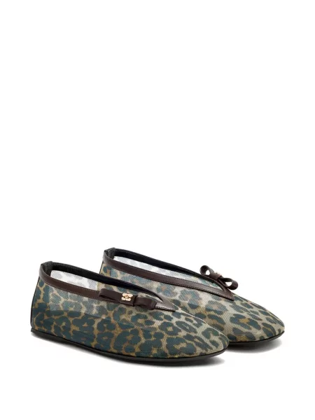 Balerini Ganni cu imagine cu model leopard negru