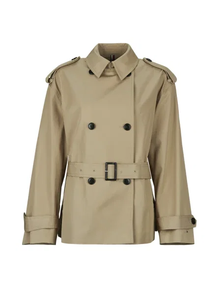 Trenčkot Tommy Hilfiger béžová
