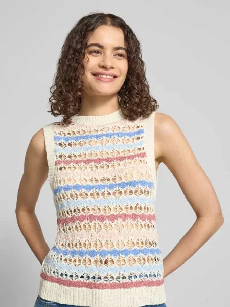Dzianinowy top Only z nadrukiem chunky