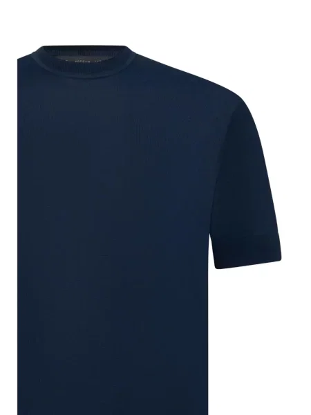 Tricou Low Brand tricotate albastru