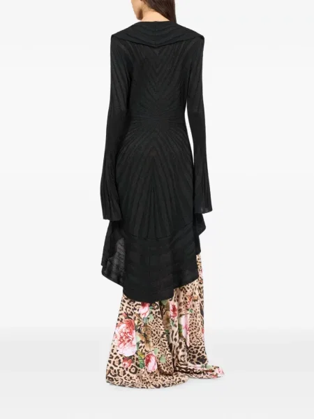 Cardigan Roberto Cavalli cu volane negru