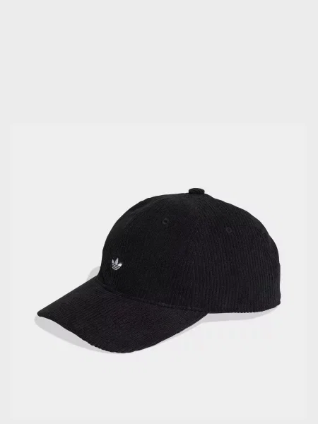 Вельветовая кепка Adidas черная