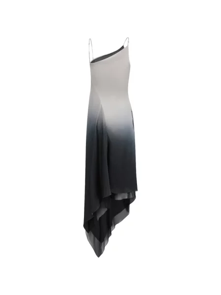 Rochie midi Oude Waag asimetrică gri