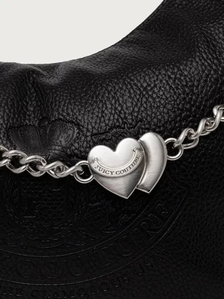Кожаная сумка хобо Juicy Couture