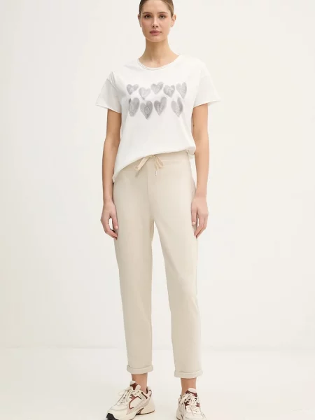 Joseph Ribkoff spodnie dresowe gładkie beżowy
