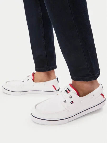 Tenisice Tommy Hilfiger Th Boat Vulc Sneaker Canvas bijela