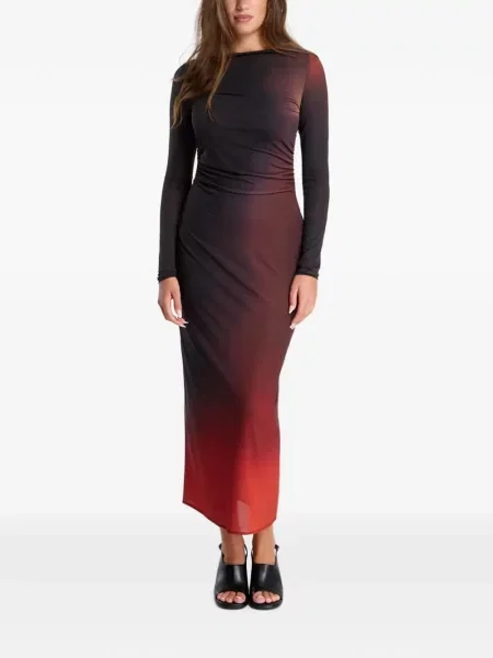 Rochie maxi Desigual cu gradient negru
