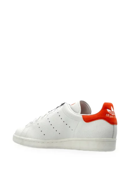 Pulover Adidas cu dungi cu broderie din satin alb