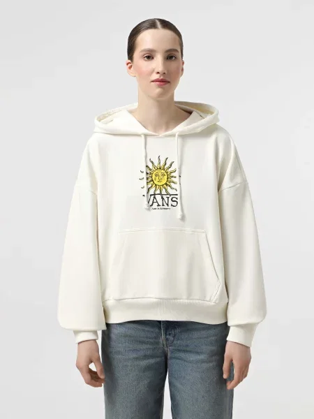 Худі Vans Cosmic Ray Retro молочний бавовна/поліестер