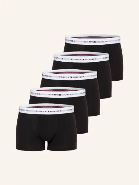 Boxerky Tommy Hilfiger Trunk 3 páry black/black/black/black/black černé