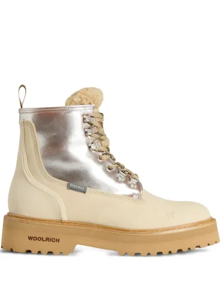 Botine Woolrich cu șireturi din dantelă