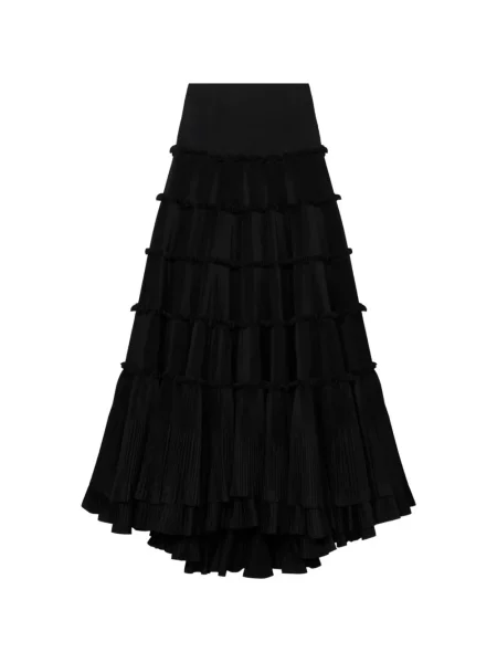 Fusta maxi Blumarine cu volane negru