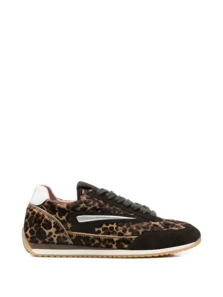 Sneakerși D.a.t.e. cu imagine cu model leopard maro