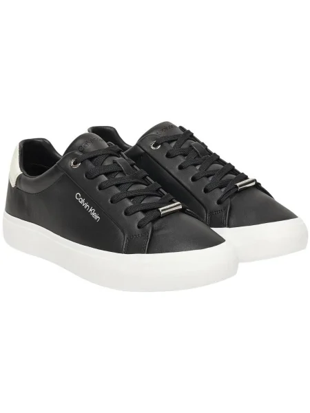 Calvin Klein Sneakers Vulc Lace Up Lth/Moire Bt negru