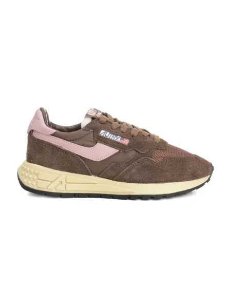 Sneakersy Autry brązowe