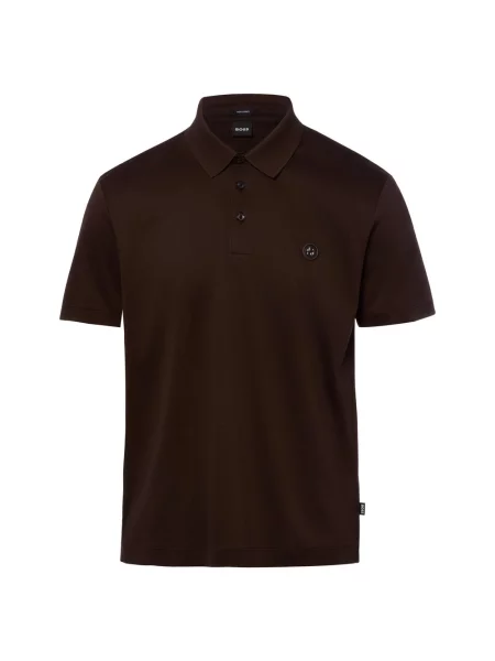 BOSS koszulka polo Parris Mężczyźni S brązowy