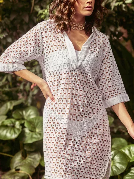 Пляжная туника біла