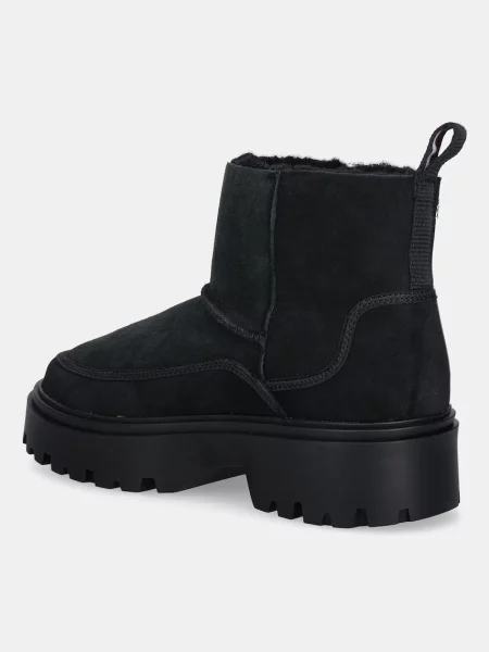 Tommy Hilfiger Hótaposó Real Shearling Pullon fekete