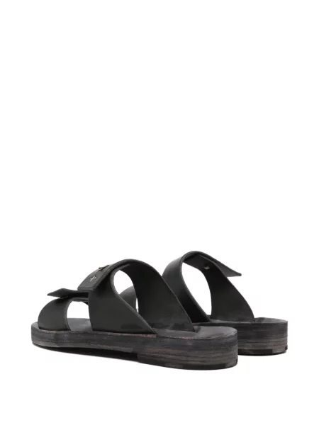 Sandale Ma+ din piele cu bretele negru