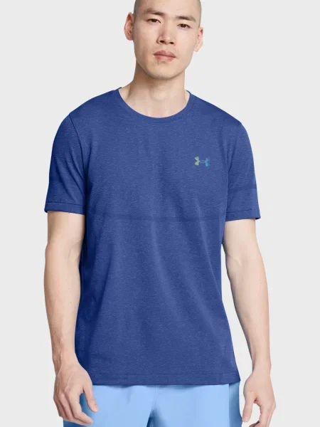 Безшовна спортивна футболка Under Armour синя