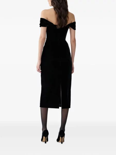 Midi šaty Carolina Herrera čierna