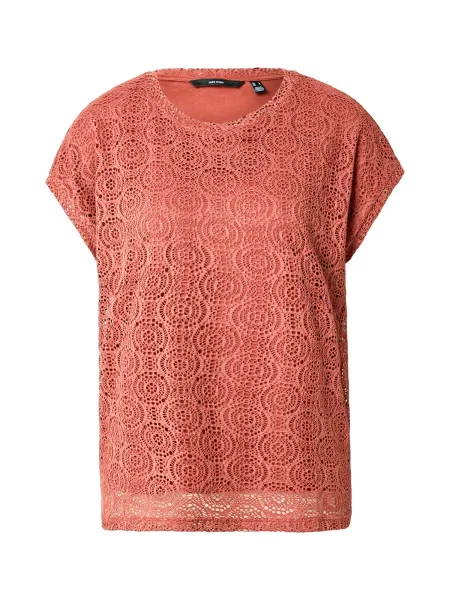 VERO MODA Tricou VMMAYA AVA ruginiu roșu