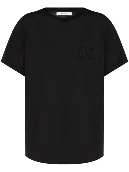Tricou Max Mara cu broderie negru