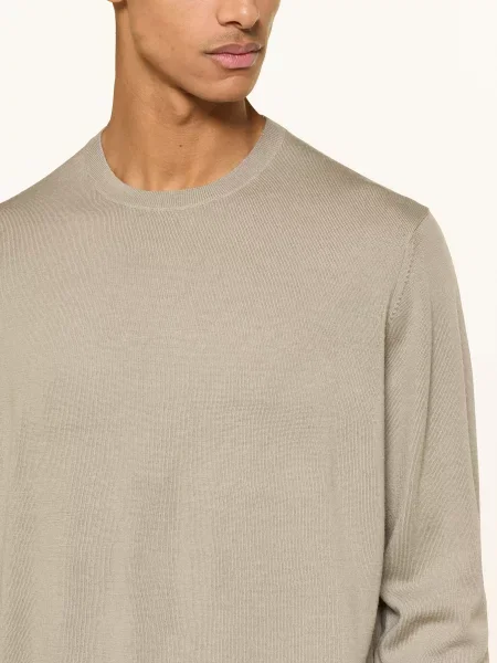 Strokesman's Svetr Z Merino Vlny khaki