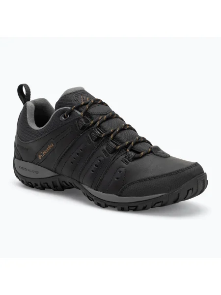 Pánske turistické topánky Columbia Woodburn II Waterproof black/caramel čierna