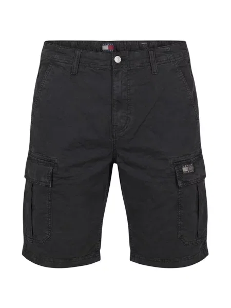 Kratke traper hlače Tommy Hilfiger crna