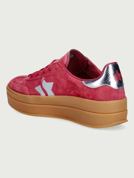 Skechers ACADEMY HI-ELEVATED sportcipő női nubuk piros