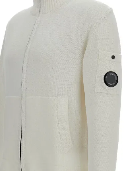 Cardigan C.p. Company cu autograf alb