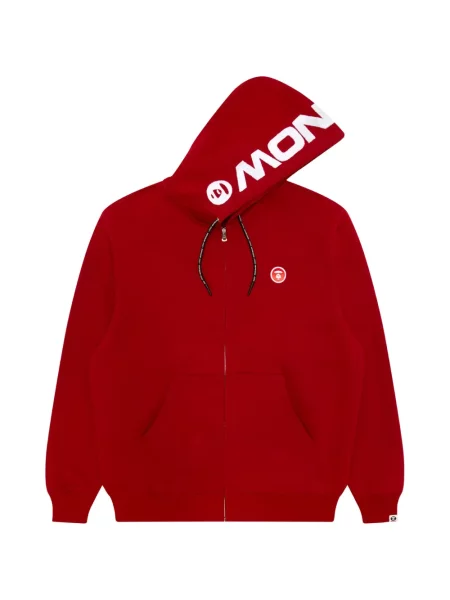 Hanorac cu glugă Aape By A Bathing Ape cu imagine roșu