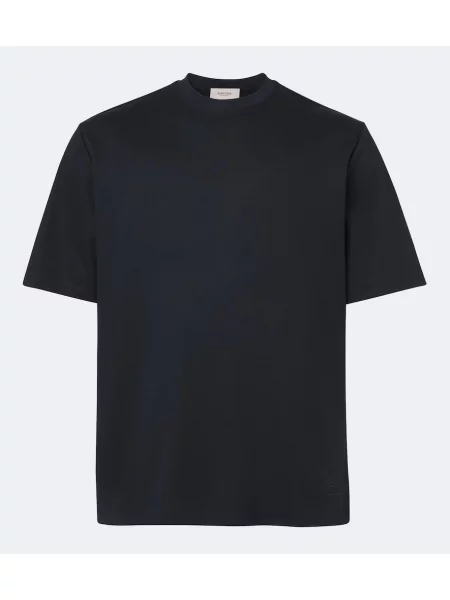 Tricou Agnona de mătase albastru