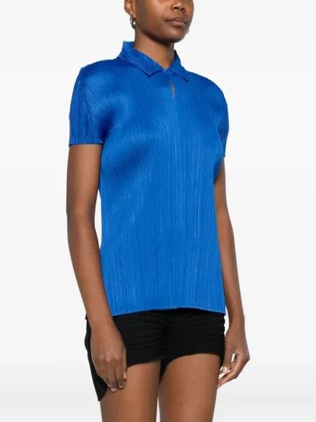 Plisirani top Pleats Please Issey Miyake plava
