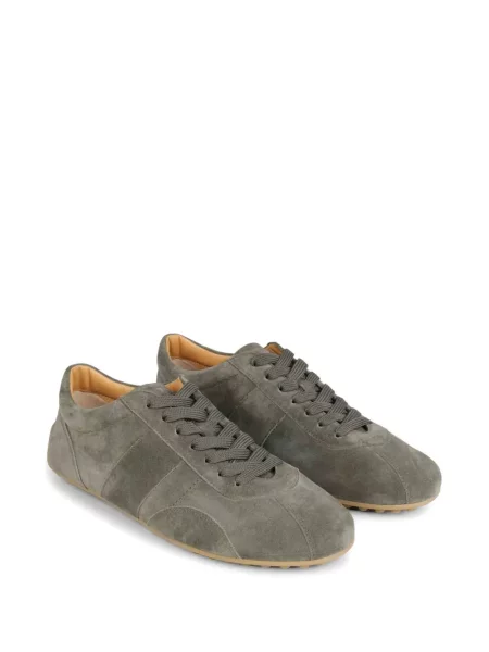 Sneakerși Tod's cu șireturi din dantelă verde