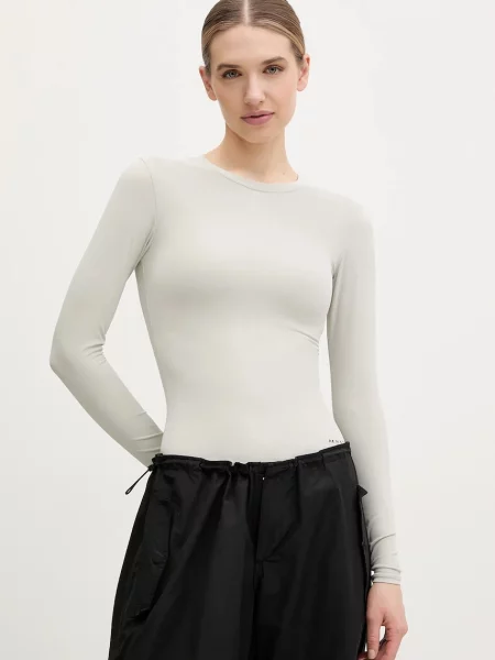 Majica z dolgimi rokavi P.E Nation Foundation siva