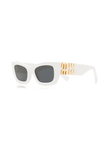 Okulary przeciwsłoneczne Miu Miu Eyewear białe