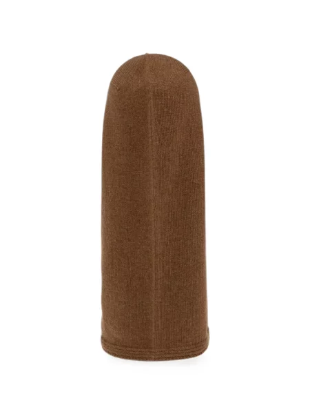 Căciulă Chloé cu broderie de lână maro
