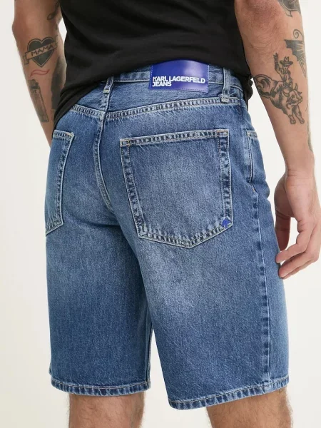 Karl Lagerfeld Jeans Pantaloni scurți de blugi Bleumarin albastru