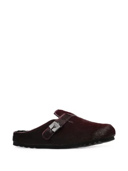 Papuci tip mules Scholl roșu