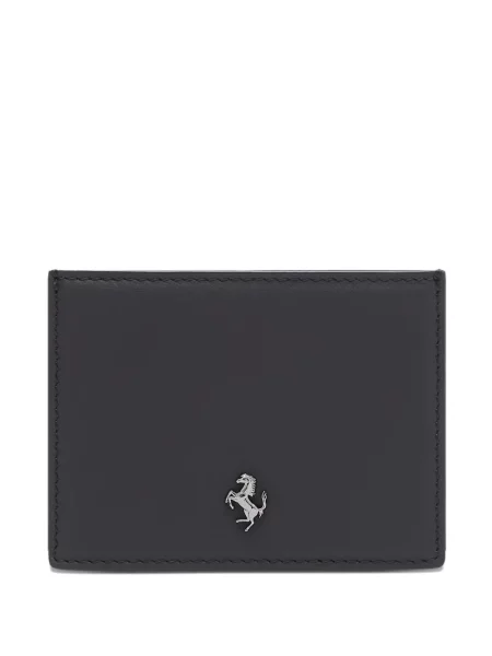 Portofel Ferrari din piele cu autograf negru