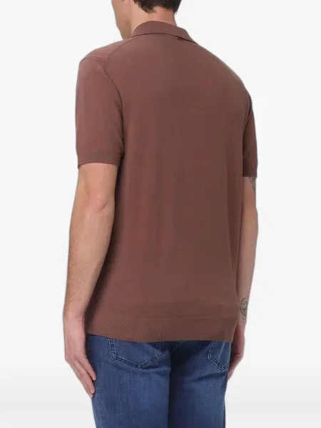 Gulerat tricou polo Colmar tricotate maro
